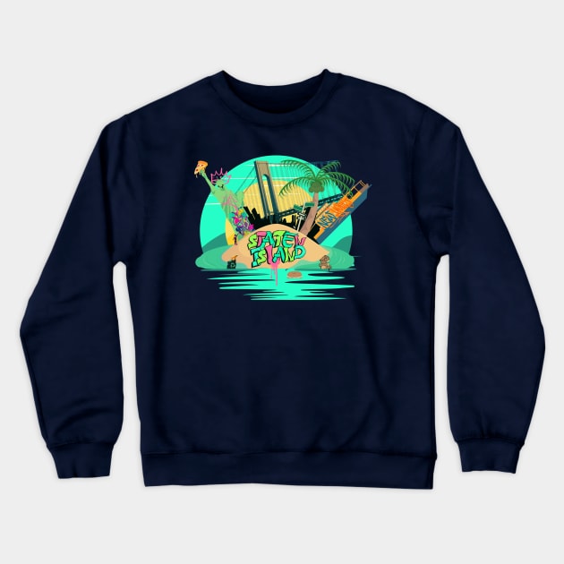 Staten Island is a Wonderland Crewneck Sweatshirt by Paulio cheeze